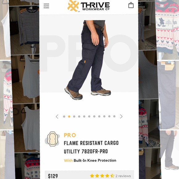 Thrive Pants Thrive Flame Resistant Pants W Built In Knee Pads